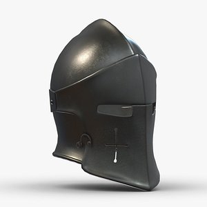 Medieval Helmet 04 Low Poly PBR Realistic