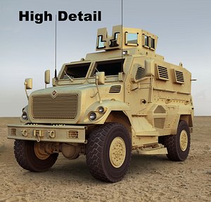 maxxpro military vehicle 3d model