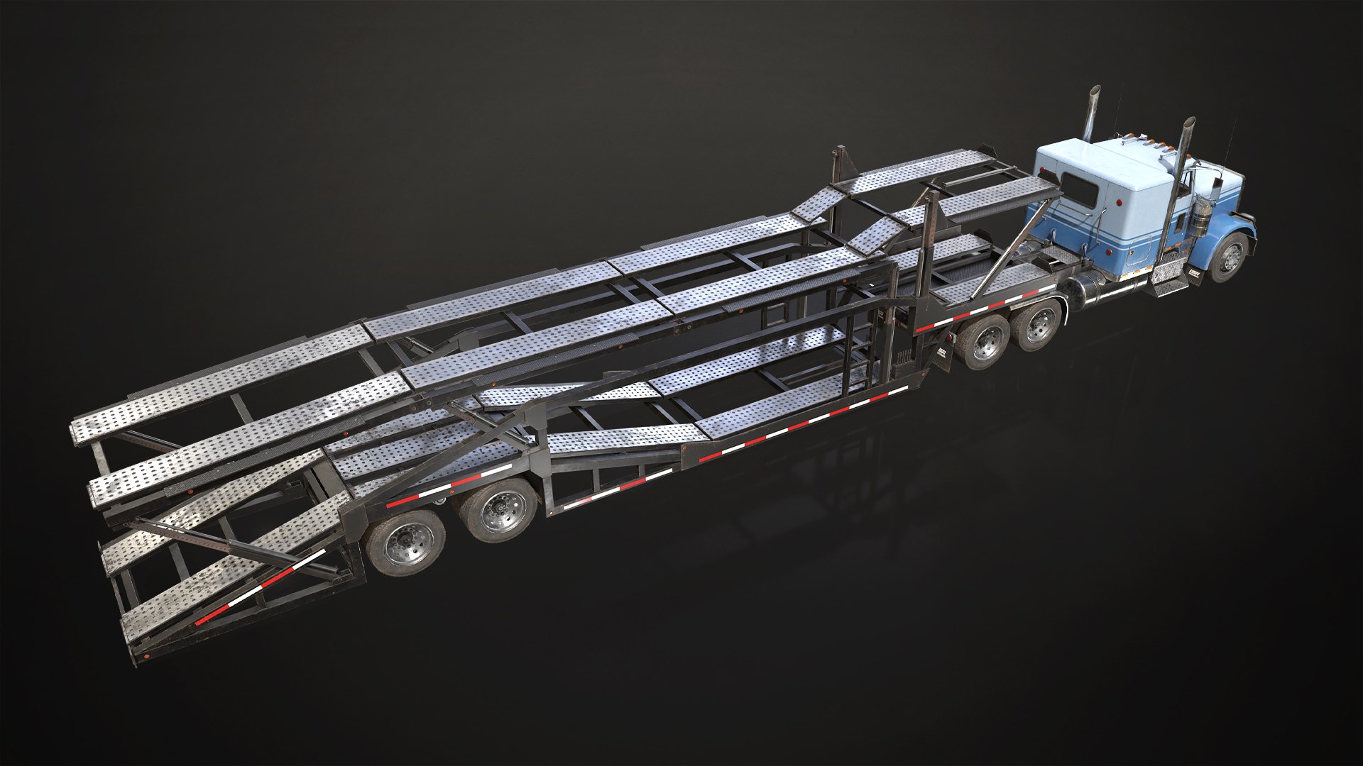 3D Flat Top Semi Truck Car Carrier Trailer - Low Poly https://p.turbosquid.com/ts-thumb/SR/0871sV/6h/flattopsemitruckcarcarriertrailer_04/jpg/1730893115/1920x1080/fit_q87/f9bd5043d6ebecb67238f63eccaafd0696a76dfb/flattopsemitruckcarcarriertrailer_04.jpg