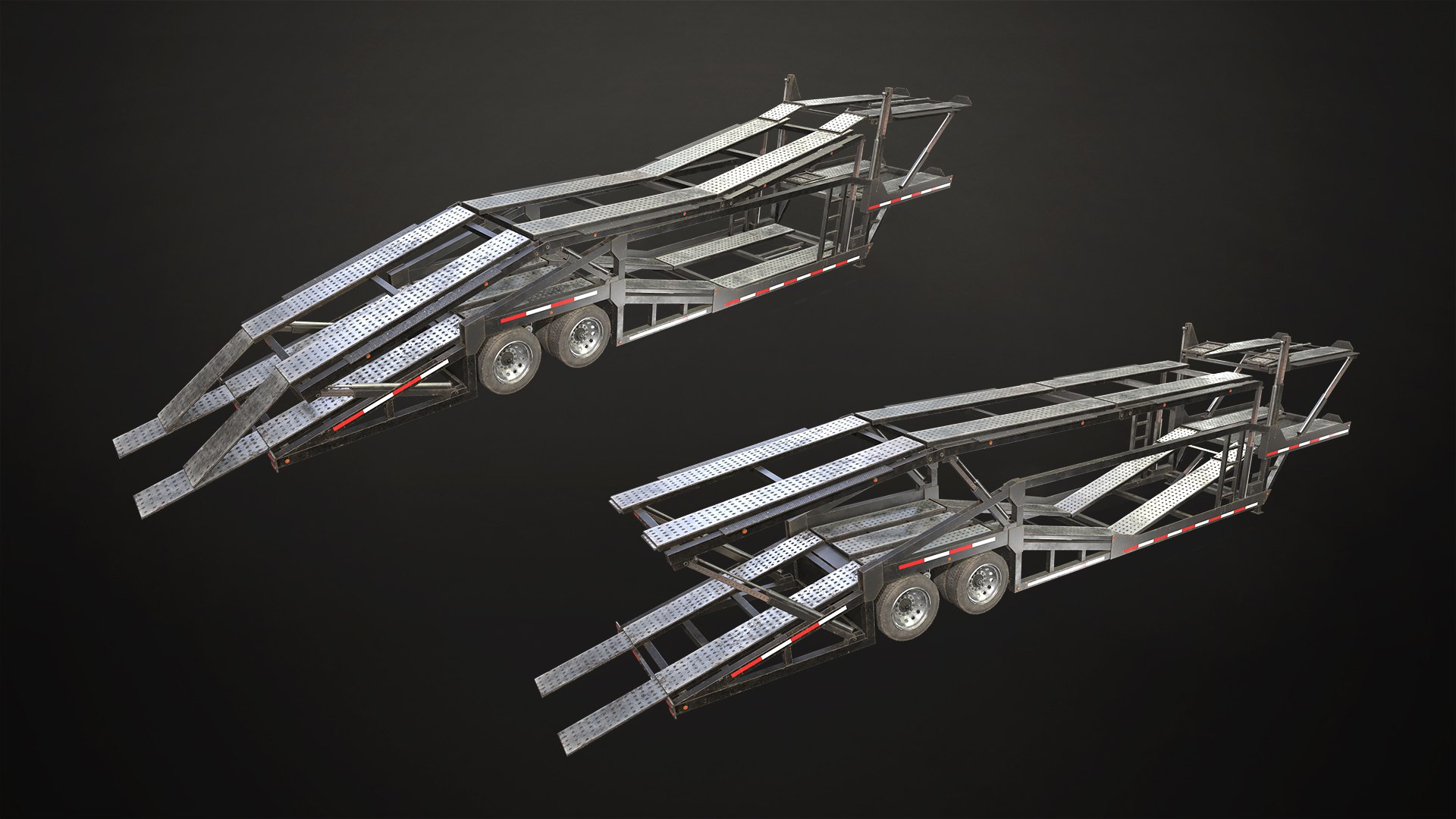3D Flat Top Semi Truck Car Carrier Trailer - Low Poly https://p.turbosquid.com/ts-thumb/SR/0871sV/SZ/flattopsemitruckcarcarriertrailer_20/jpg/1730893113/1920x1080/fit_q87/3438382405a160b01876b6beb1574d31e133a9a2/flattopsemitruckcarcarriertrailer_20.jpg