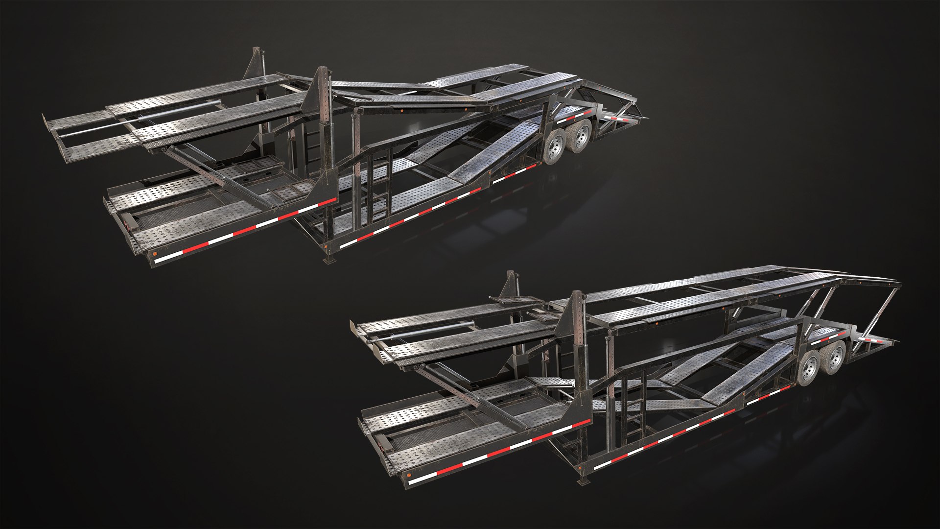 3D Flat Top Semi Truck Car Carrier Trailer - Low Poly https://p.turbosquid.com/ts-thumb/SR/0871sV/lP/flattopsemitruckcarcarriertrailer_14/jpg/1730893120/1920x1080/fit_q87/7d3eeecdb4983716e9f8f2158e500019e0c1624d/flattopsemitruckcarcarriertrailer_14.jpg
