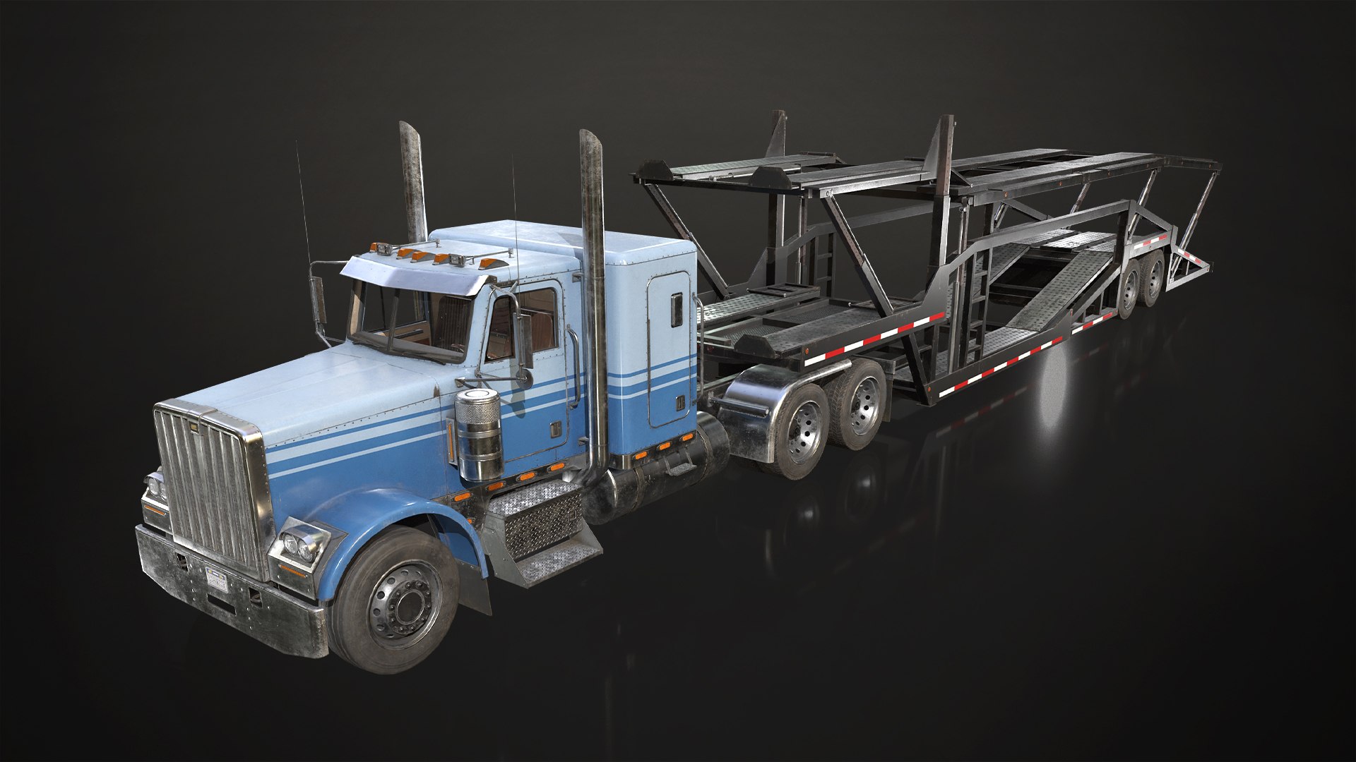 3D Flat Top Semi Truck Car Carrier Trailer - Low Poly https://p.turbosquid.com/ts-thumb/SR/0871sV/tt/flattopsemitruckcarcarriertrailer_01/jpg/1730893114/1920x1080/fit_q87/74a4eb3da069fbfa3071bcfdb9c3908b862fa50b/flattopsemitruckcarcarriertrailer_01.jpg
