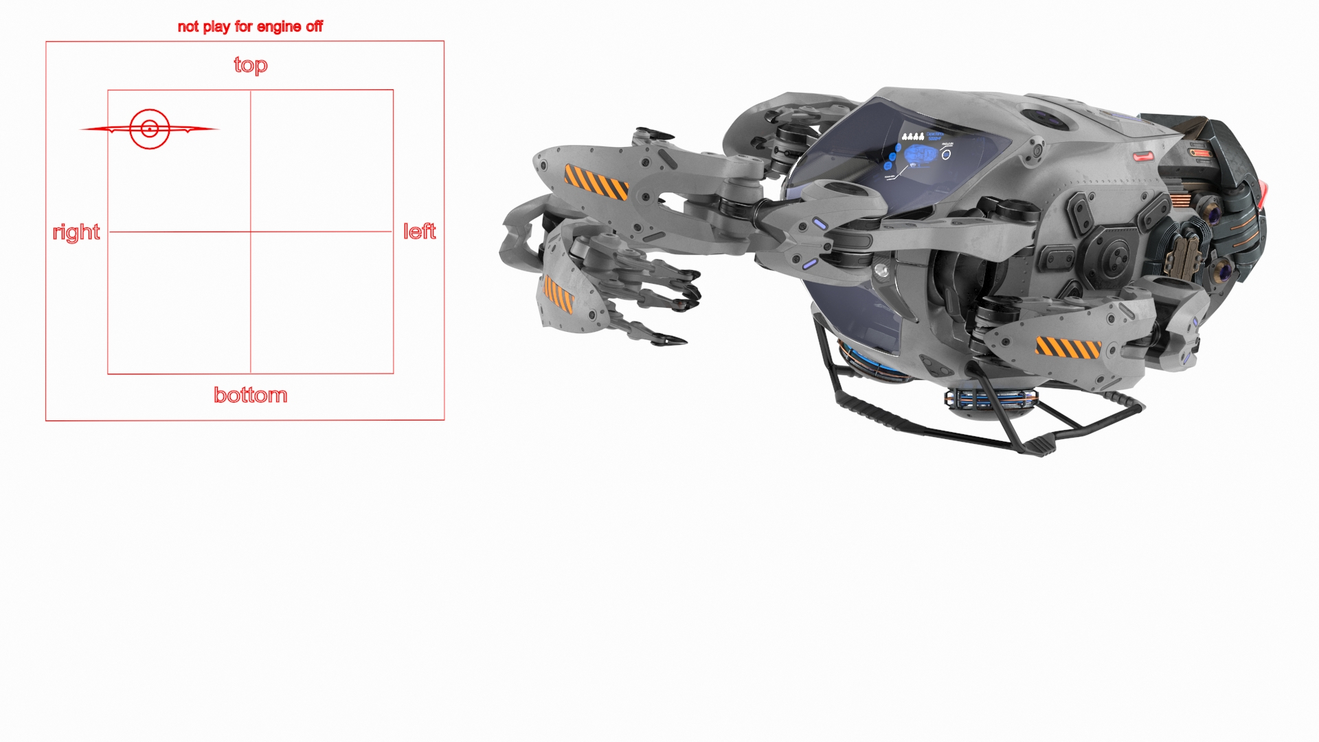 Spaceship Loader With Asteroid Rigged 3D Model - TurboSquid 2350697