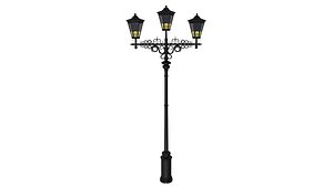 classic street lamp 3D