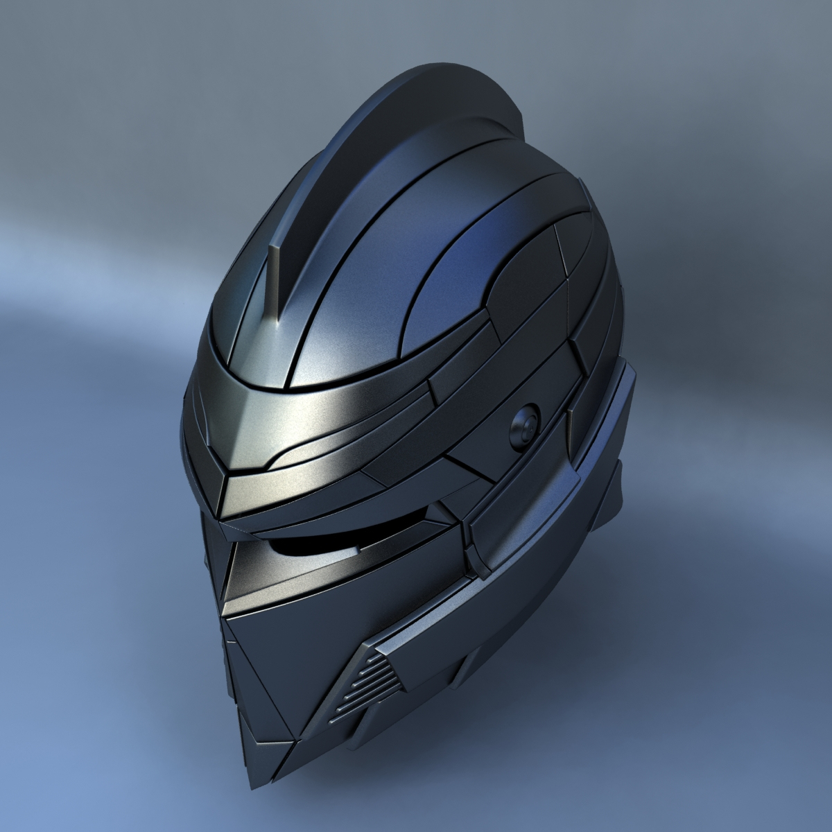 3d robot head type f