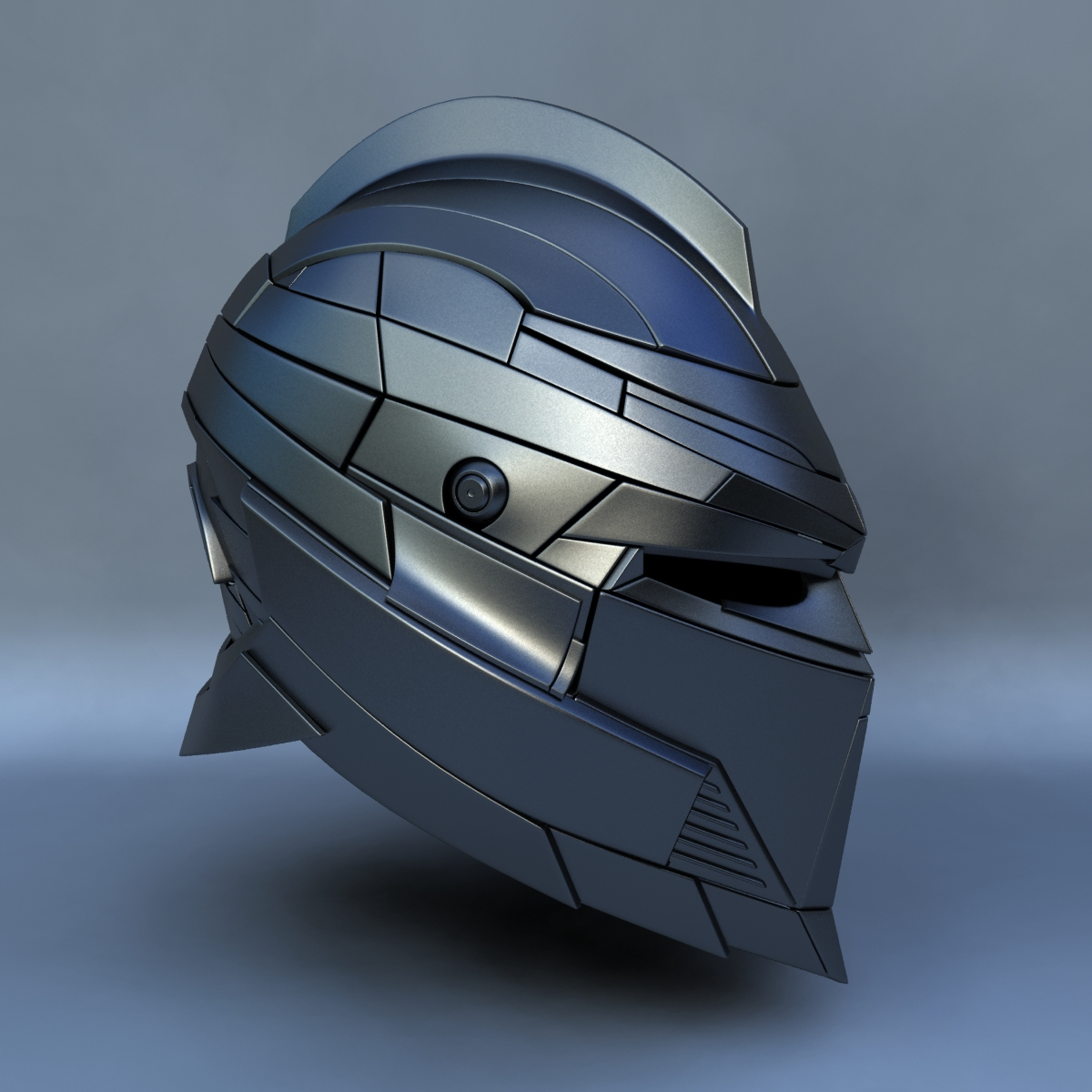 3d robot head type f