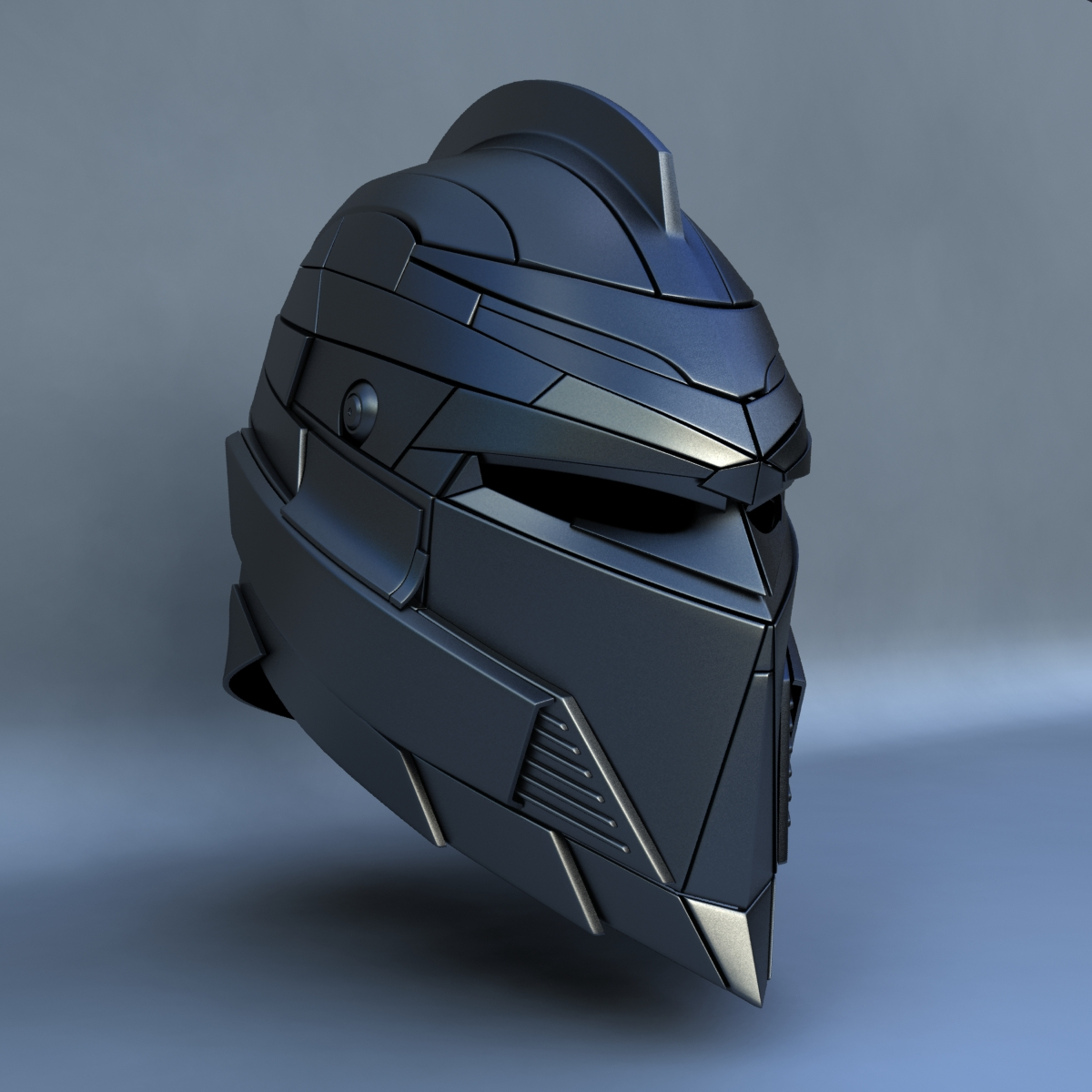 3d robot head type f