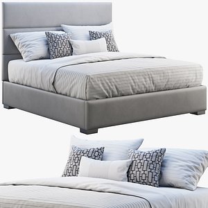 Custom modern platform bed