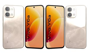 3D Vivo Y6a Phoenix Gold model