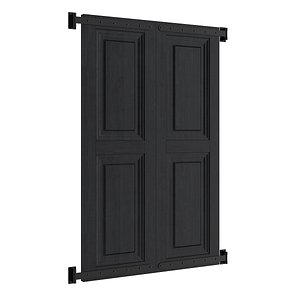 3d black shutter model