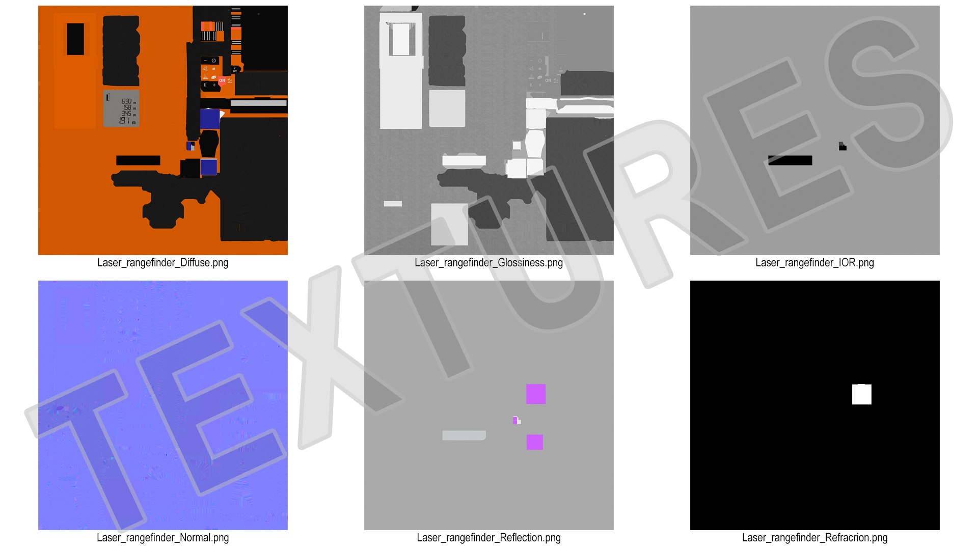 Distance Measuring Instrument Orange 3D Model - TurboSquid 2133312