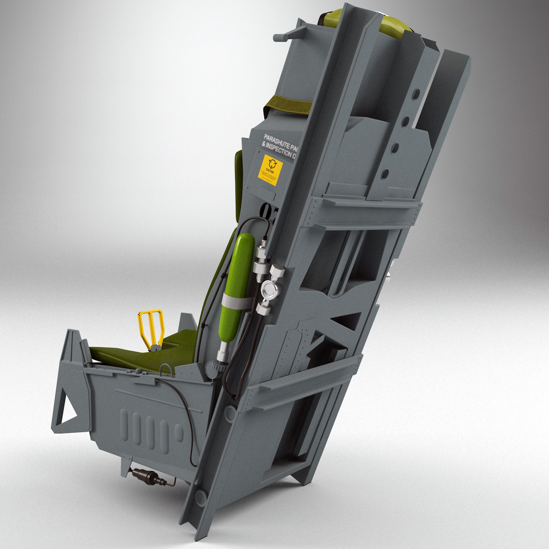 modelo 3d Asiento eyectable F-16 - TurboSquid 581368