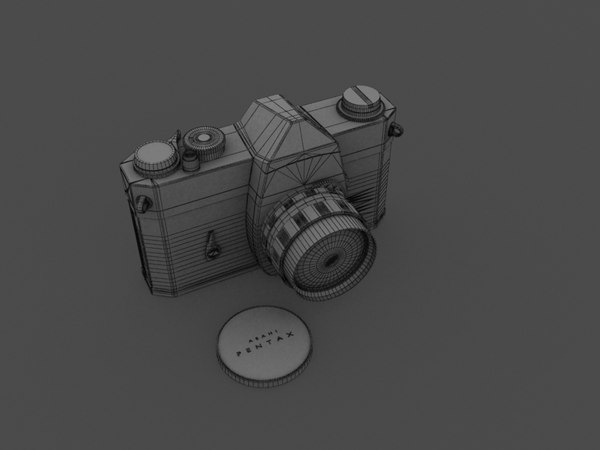 3d model pentax spotmatic reflex