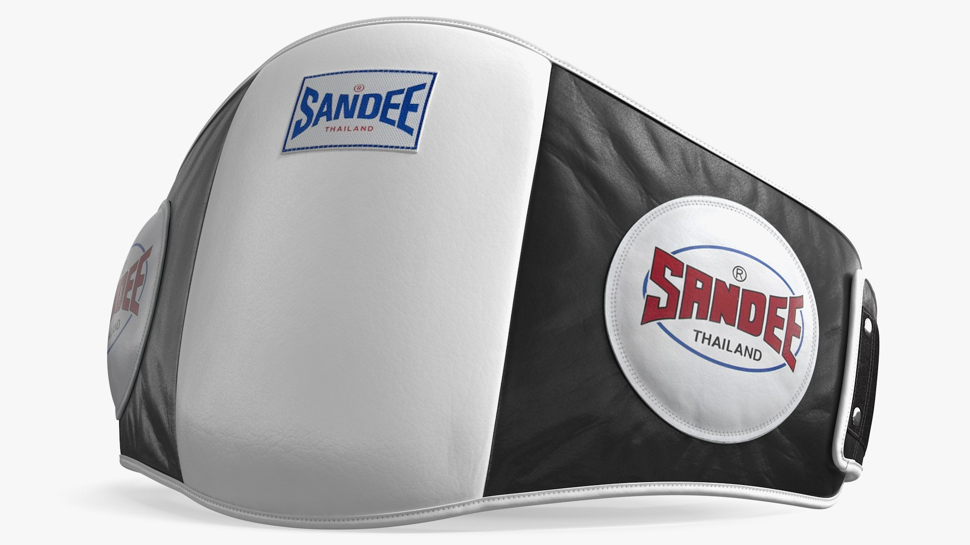 Sandee Velcro Belly Pad Black White 3D model preview