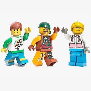 LEGO Minifigures Rigged for Cinema 4D Collection