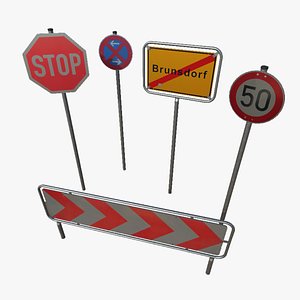PBR Trafficsigns Collection 3D model