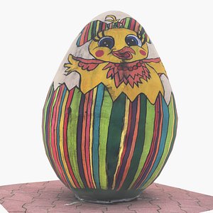 3D model Easter Egg on the street Kindy4