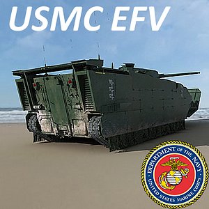US Marine Corps Expeditionary Fighting Vehicle (EFV) Woodland Scheme MAX 3DS