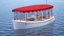 Pleasure Boat with Canvas Enclosures