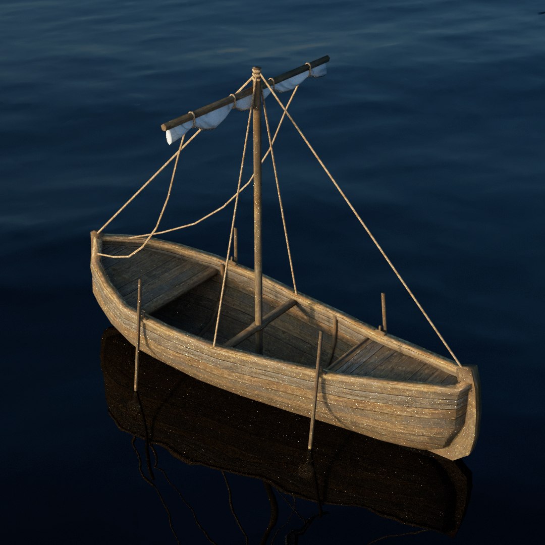Ancient 3d video game small fishing boat, 4k, hyper realistic on Craiyon