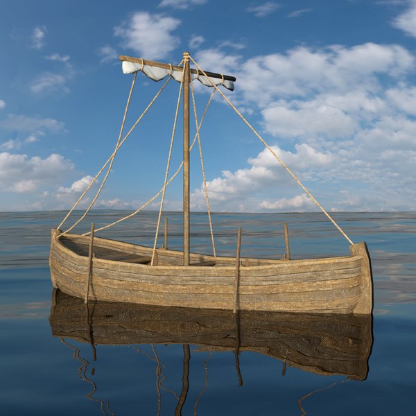 3D ancient fishing boat - TurboSquid 1308940