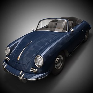 3d old cabriolet 356b