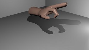 3d hand rigged model