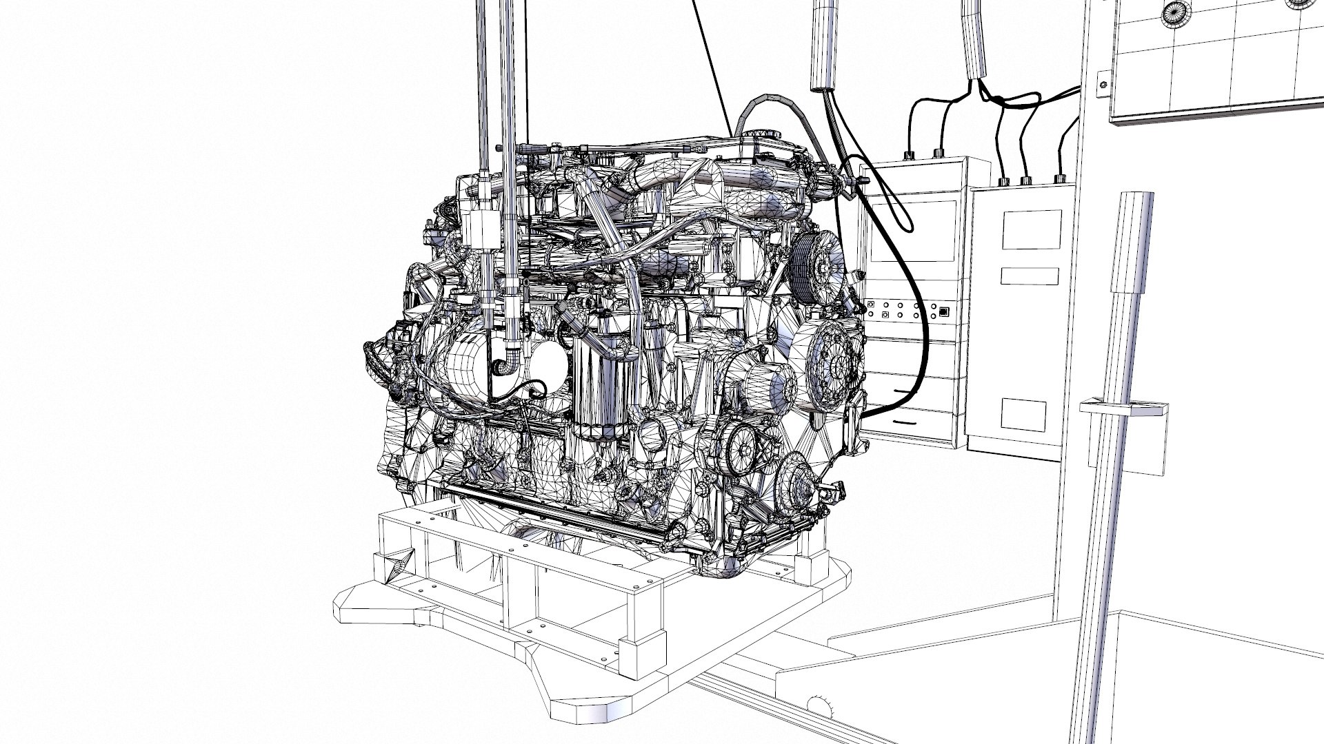 Engine Turbo Workstation 3D Model - TurboSquid 2372535