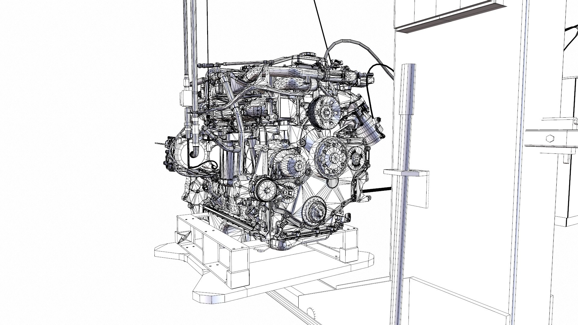 Engine Turbo Workstation 3D Model - TurboSquid 2372535