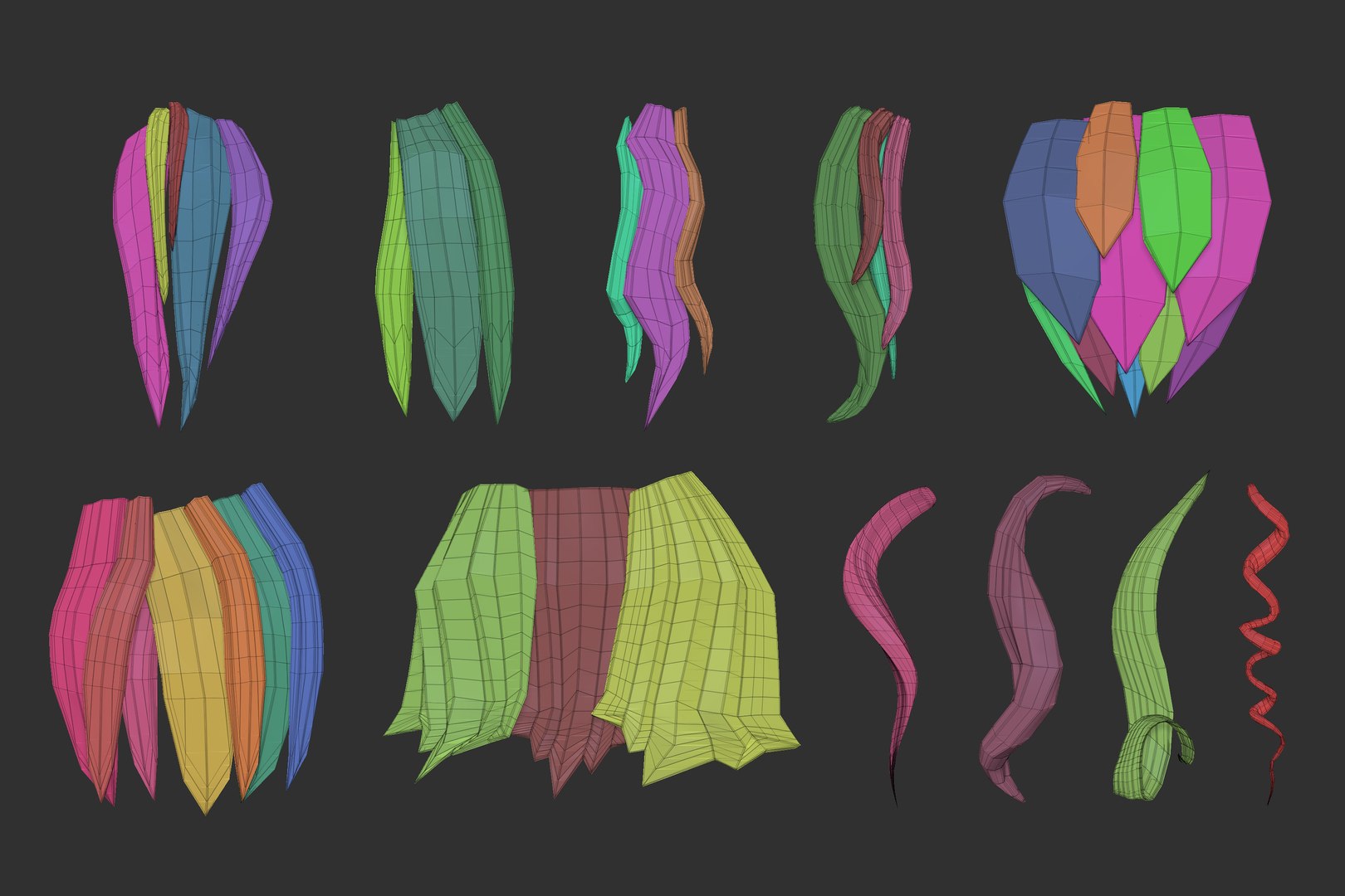 45 Female cartoon character hair strand and parts Zbrush IMM 3D model https://p.turbosquid.com/ts-thumb/SR/XOzko8/FO/prev22/jpg/1677004742/1920x1080/fit_q87/59da887d031c1a77b0ec872f9173076ac038bced/prev22.jpg