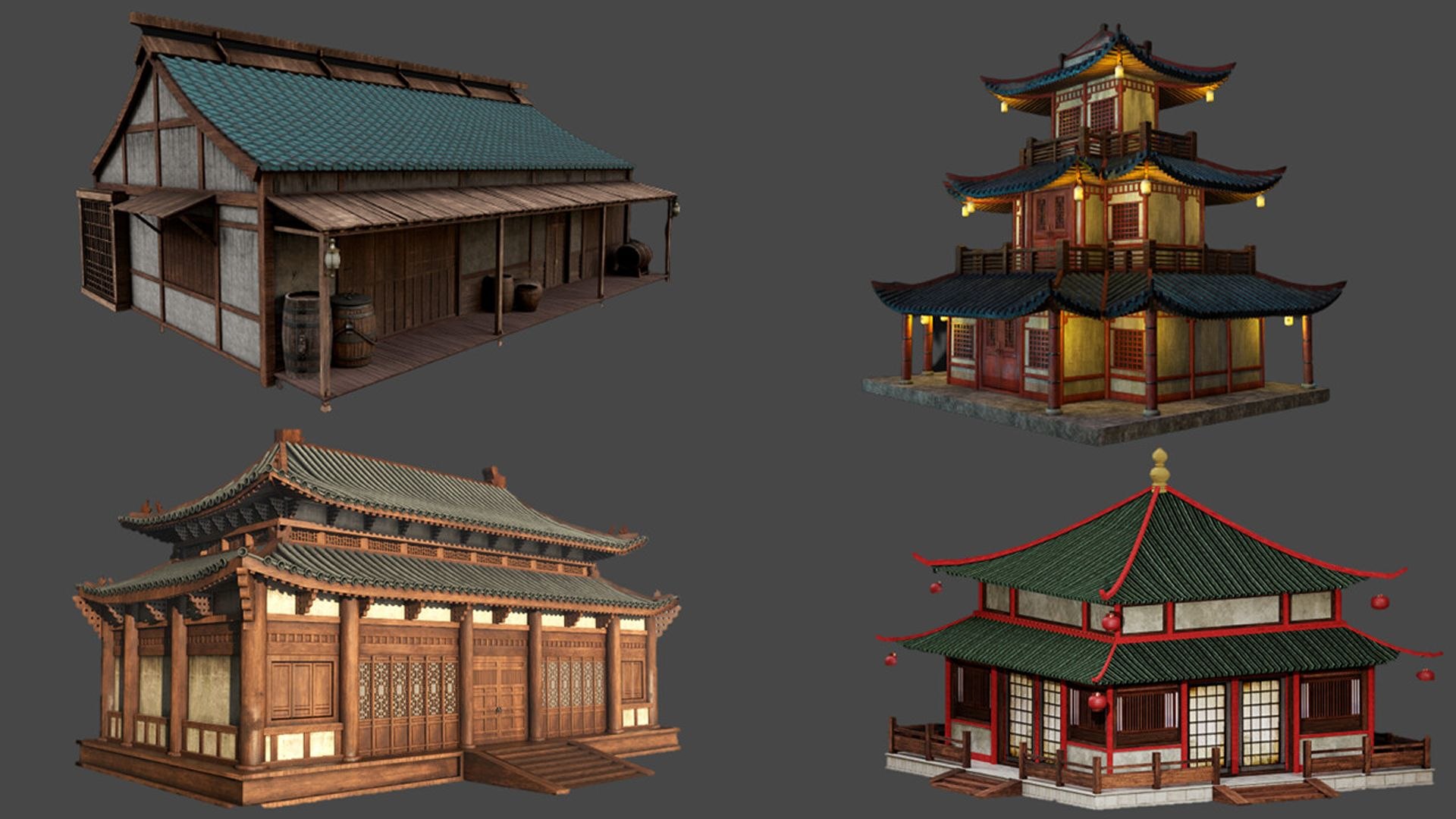3D Asian Traditional Architecture Pack – Japanese, Chinese &amp; East Asian Buildings Collection model https://p.turbosquid.com/ts-thumb/SR/YVUAWP/cs/6/jpg/1781279259/1920x1080/fit_q87/ff9b922284fc6ef22ed50ad3de845f7e355c3320/6.jpg
