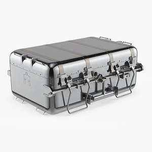 Sealed Metal Case for Lunar Geological Samples 3D model