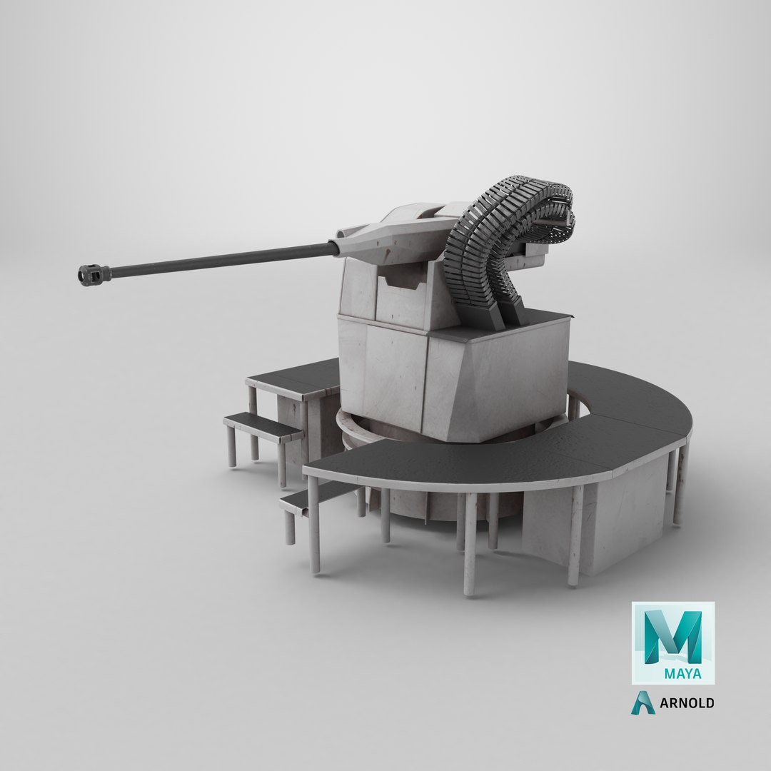 3D model Naval Deck Gun Turret with Platform https://p.turbosquid.com/ts-thumb/SR/dt0hbE/aY/stemcell_maya_arnold_render/png/1777902197/1920x1080/fit_q87/00976b9054eb252a3c7e4db7a187a2726b1aa057/stemcell_maya_arnold_render.jpg