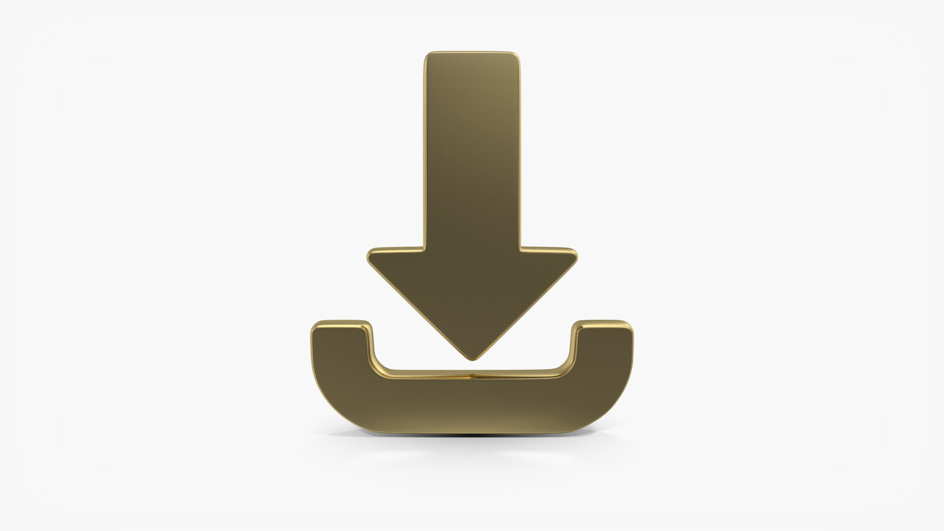 Download Arrow Symbol Gold 3D - TurboSquid 2056220