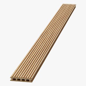 Garden decking wood 3D model