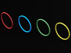 Silicone Braided Wristband model