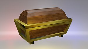 treasure cartoon low-poly 3D model