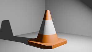 3D road cone