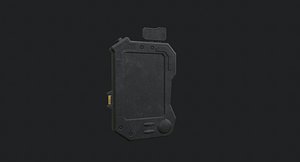 sci-fi computer 3D model