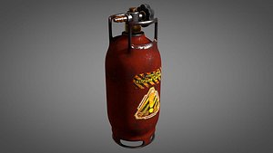 worn gas tank 3D model