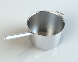3d model aluminium pan handle
