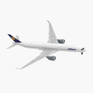 Airbus A350-1000 Lufthansa 3D Model