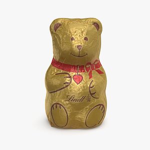 foil chocolate bear 3D