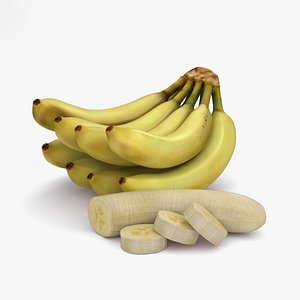 3D banana bunch
