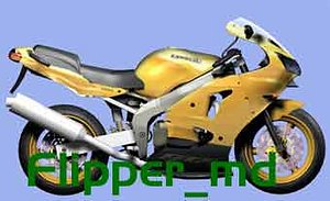kawa kawazaki zx6 3d model