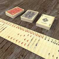Playing Cards SERIES 1800 - Poker Card Set 3 - single textures