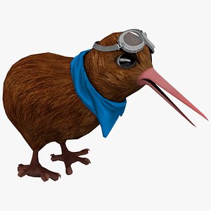 kiwi ride bird 3D model