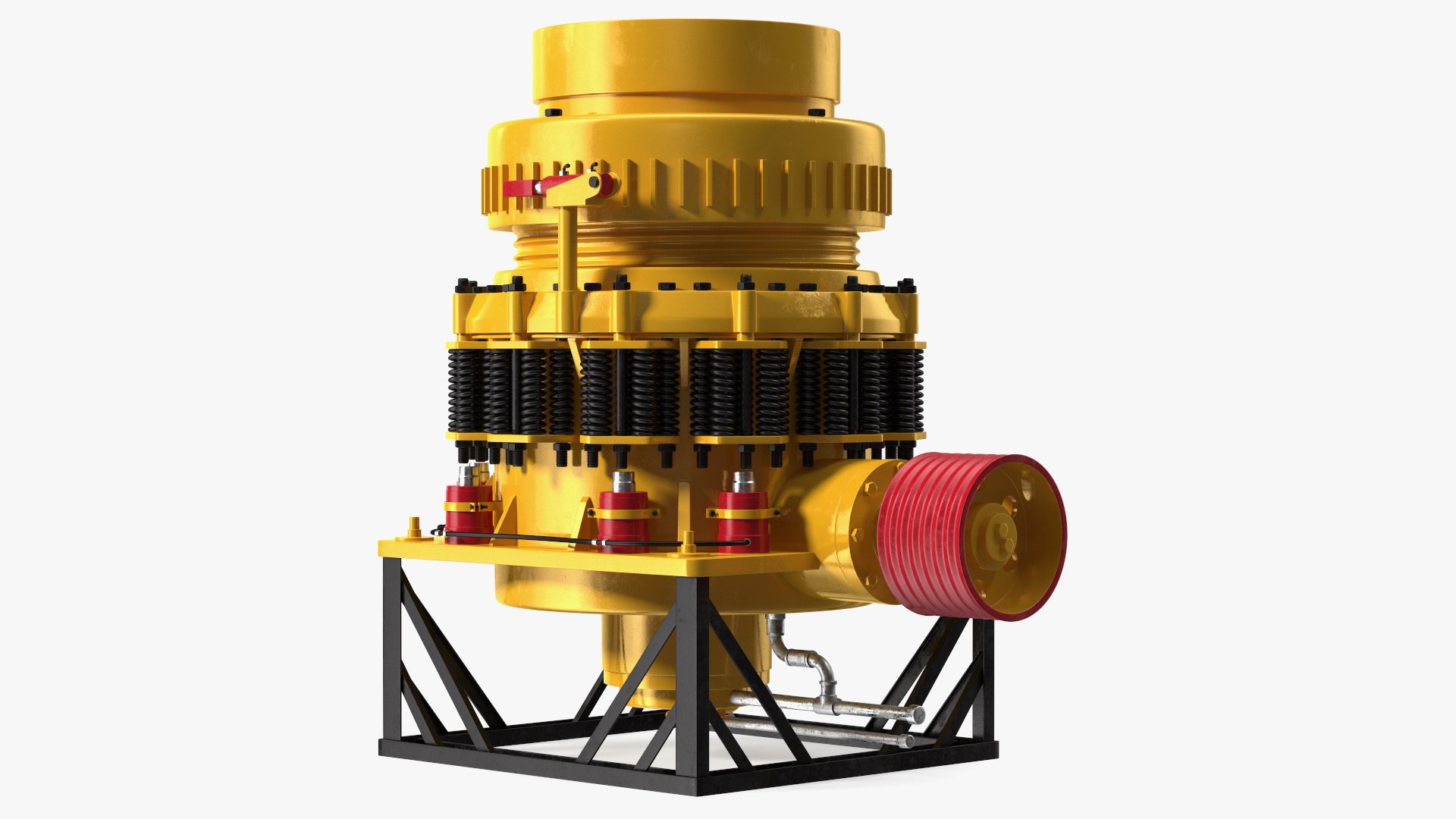 Hydraulic Cone Crusher 3D model preview