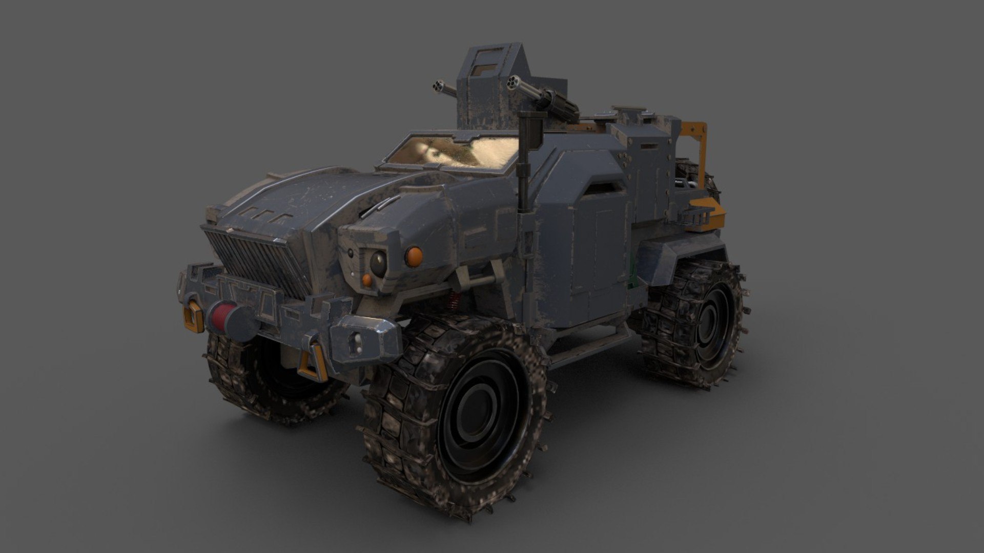 3D Army Car Model - TurboSquid 1848593