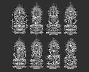 eight buddhas
